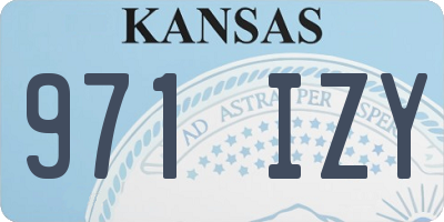 KS license plate 971IZY