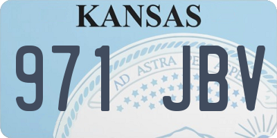 KS license plate 971JBV