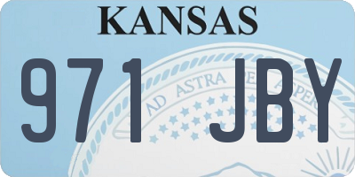 KS license plate 971JBY