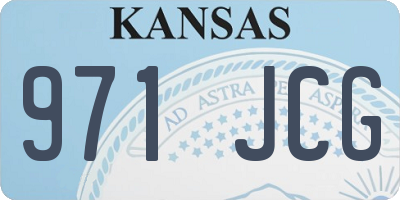 KS license plate 971JCG