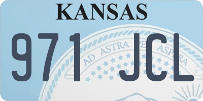KS license plate 971JCL