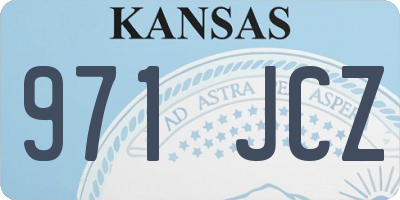 KS license plate 971JCZ