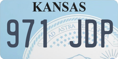 KS license plate 971JDP