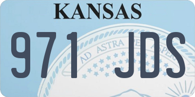 KS license plate 971JDS