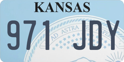 KS license plate 971JDY