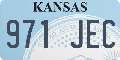 KS license plate 971JEC