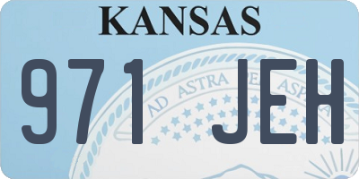 KS license plate 971JEH