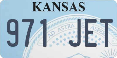 KS license plate 971JET