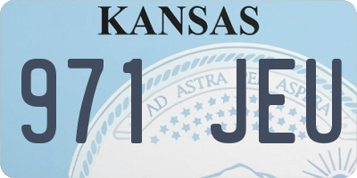 KS license plate 971JEU