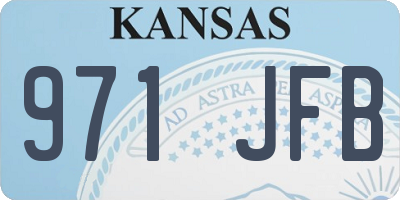 KS license plate 971JFB