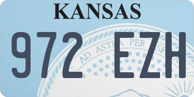KS license plate 972EZH