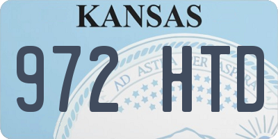 KS license plate 972HTD