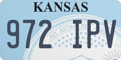 KS license plate 972IPV