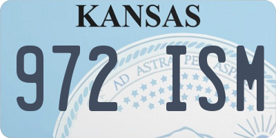 KS license plate 972ISM