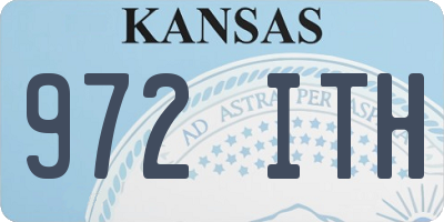 KS license plate 972ITH