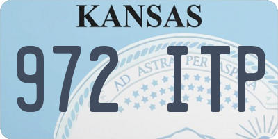 KS license plate 972ITP