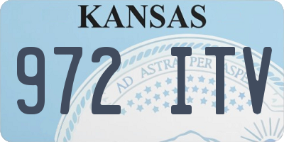 KS license plate 972ITV