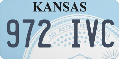 KS license plate 972IVC
