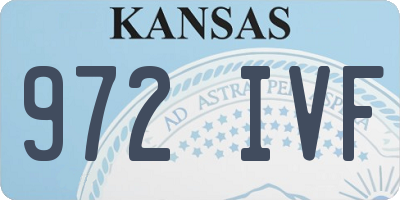KS license plate 972IVF