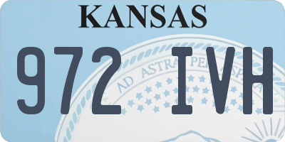 KS license plate 972IVH