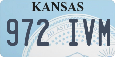 KS license plate 972IVM