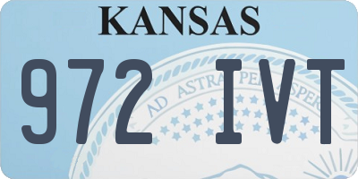 KS license plate 972IVT