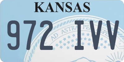 KS license plate 972IVV