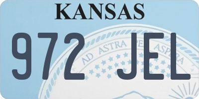 KS license plate 972JEL