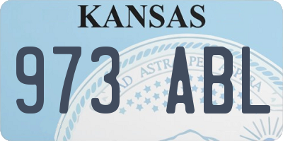 KS license plate 973ABL