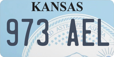 KS license plate 973AEL