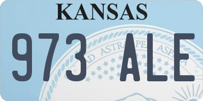 KS license plate 973ALE