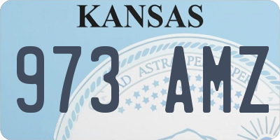 KS license plate 973AMZ