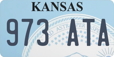 KS license plate 973ATA