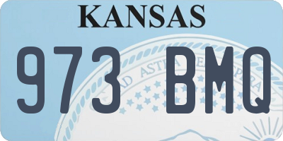 KS license plate 973BMQ