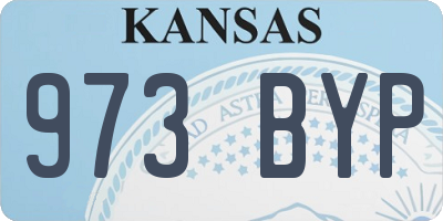 KS license plate 973BYP