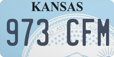 KS license plate 973CFM