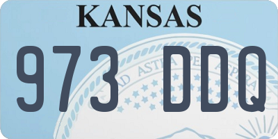 KS license plate 973DDQ
