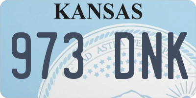 KS license plate 973DNK