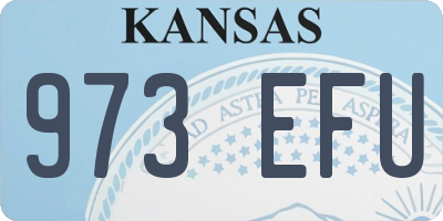KS license plate 973EFU