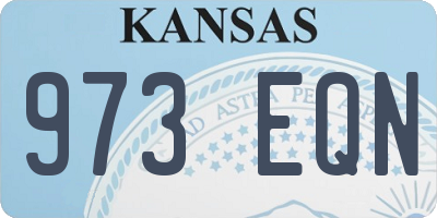 KS license plate 973EQN