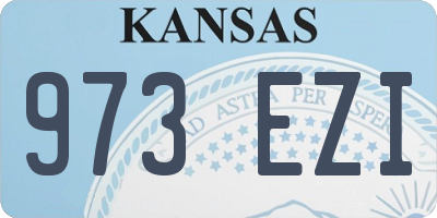 KS license plate 973EZI