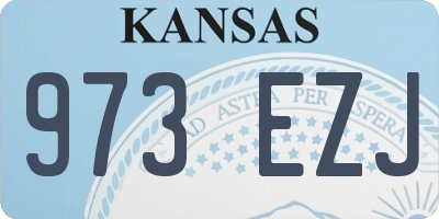 KS license plate 973EZJ
