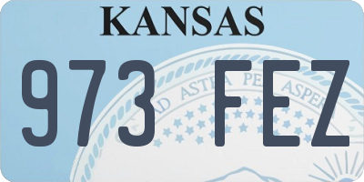 KS license plate 973FEZ