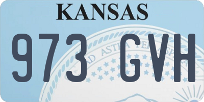 KS license plate 973GVH