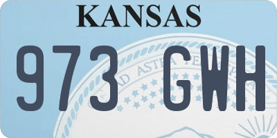 KS license plate 973GWH