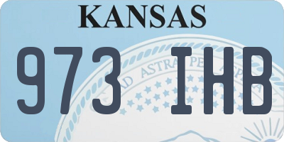 KS license plate 973IHB