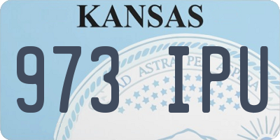 KS license plate 973IPU
