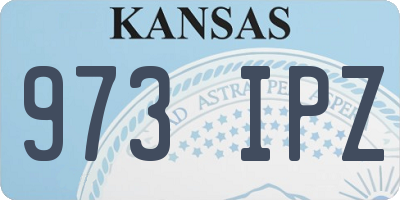 KS license plate 973IPZ
