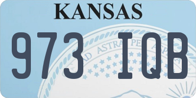 KS license plate 973IQB