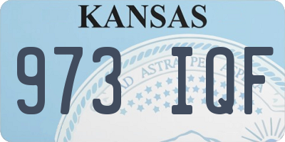 KS license plate 973IQF
